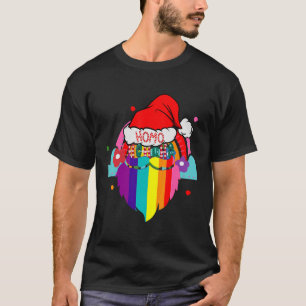 Camiseta Hoho Homo Gay Natal Santa Hat Aniversário Gay Sa