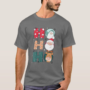 Camiseta Hohoho Christmas — Papais noeis bonitos Reindeer