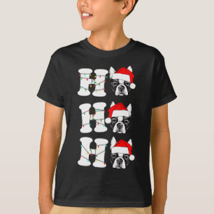 Camiseta Hohoho Cute French Buldogue Puppy Natal
