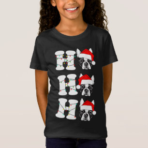 Camiseta Hohoho Cute French Buldogue Puppy Natal