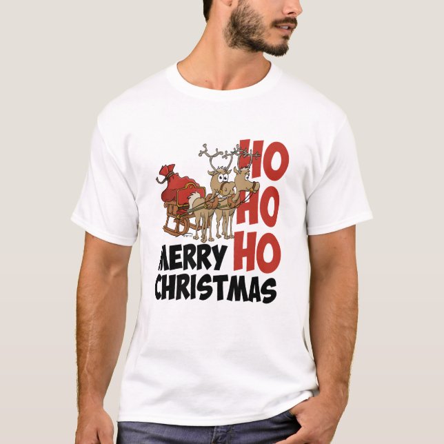 Camiseta Hohoho Merry Christmas. (Frente)