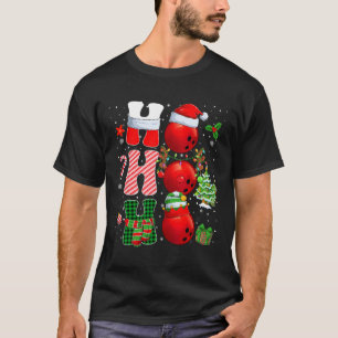 Camiseta Hohoho Papais noeis Elf Reindeer Boliche Cylas E C