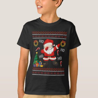 Camiseta Hohoho Santa Claus Dabbing Ugly Christmas Sweater