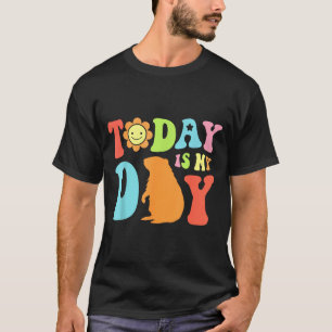 Camiseta Hoje É Dia Da Marmota Mulheres Engraçadas Retro 60