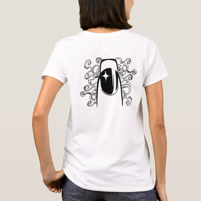 Camiseta Hoje é dia de Cabelo e Unhas (Verso)