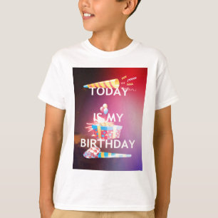 CAMISETA HOJE É MEU ANIVERSÁRIO