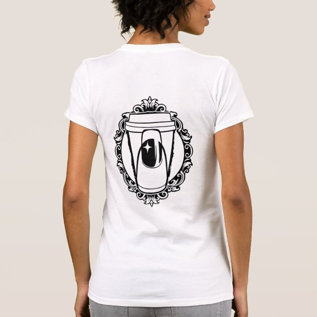 Camiseta Hoje é o dia do café e do Unhas (Verso)