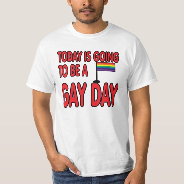 Camiseta Hoje é um dia alegre (Frente)