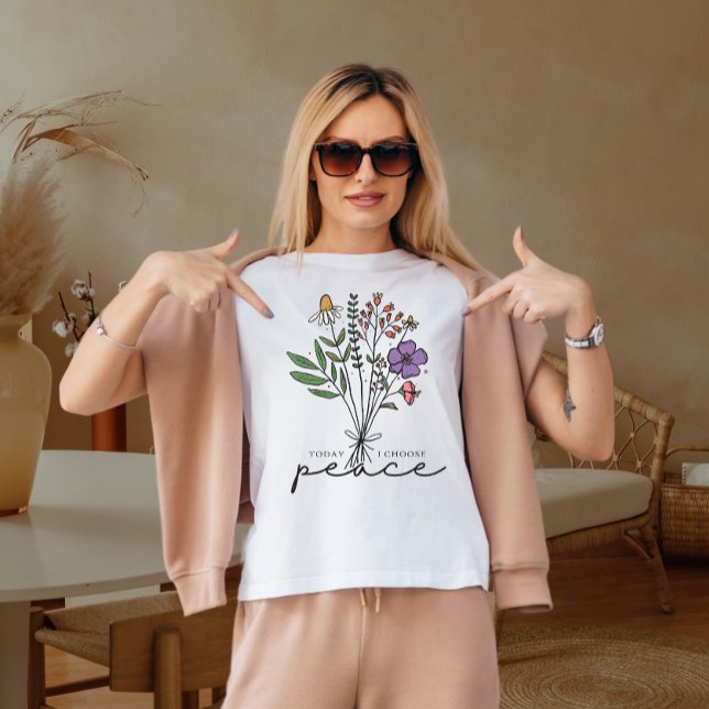 Camiseta Hoje escolhi a paz (Criador carregado)