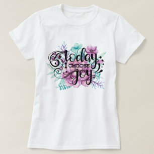 Camiseta Hoje Escolho Joy Floral