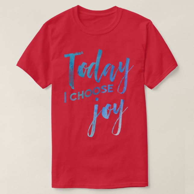Camiseta Hoje Escolho Joy Watercolor Christian Faith (Frente do Design)