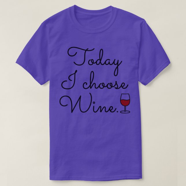 Camiseta Hoje Escolho Vinho (Frente do Design)