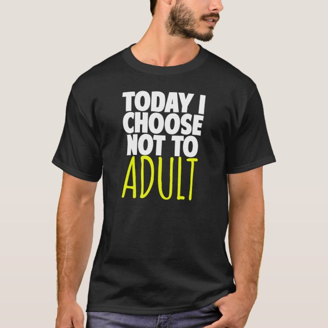 Camiseta Hoje eu escolho não ao adulto (Frente)
