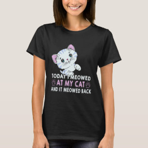 Camiseta Hoje Eu Me Meti Com Meu Gato E Ele Era Gato De Vol
