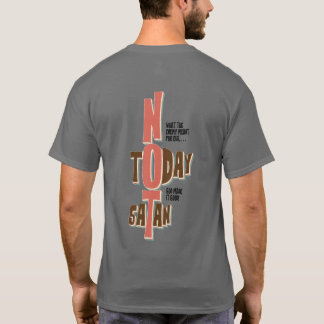 Camiseta Hoje não é cristão de fé Satã