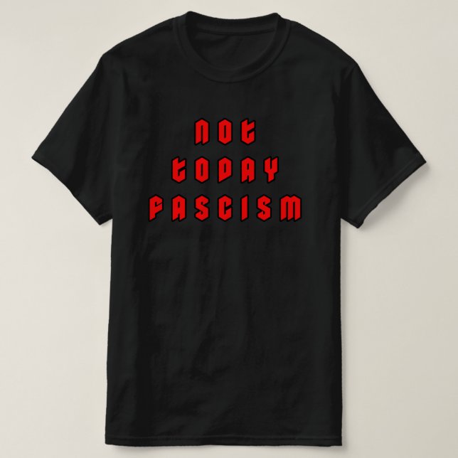 Camiseta Hoje não é fascismo (Frente do Design)