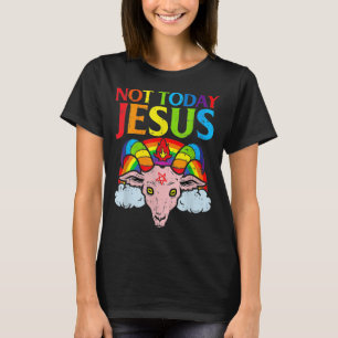 Camiseta Hoje não é Satã Jesus vs Satã no basquete T-Shi