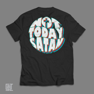 Camiseta Hoje não é um cristão inspirador Satã