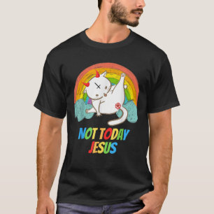Camiseta Hoje Não Jesus Culto Engraçado Satanás Hail S