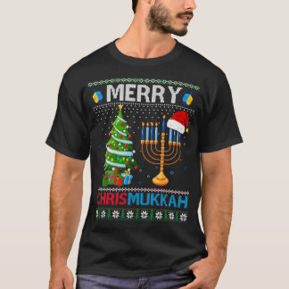 Camiseta Hoje não Papais noeis Hanukkah Chanukah Santa Hat