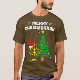 Camiseta Hoje não Papais noeis Hanukkah Chanukah Santa Hat 