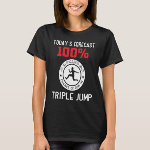 Camiseta Hoje prevê 100 chances de diversão em Triple Jump