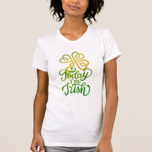 Camiseta Hoje sou Dia de São Patrício irlandês