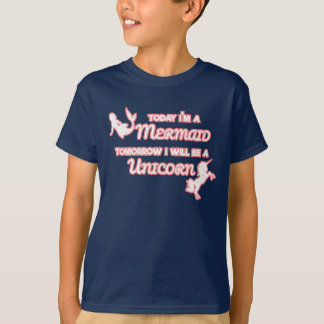 Camiseta Hoje sou uma Sereia Amanhã serei um Unicórnio