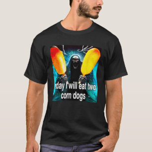 Camiseta Hoje Vou Comer Dois Cães De Milho