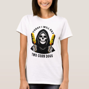 Camiseta Hoje Vou Comer Dois Cães De Milho Memória De Bobo
