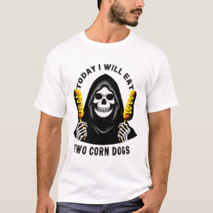 Camiseta Hoje Vou Comer Dois Cães De Milho Memória De Bobo