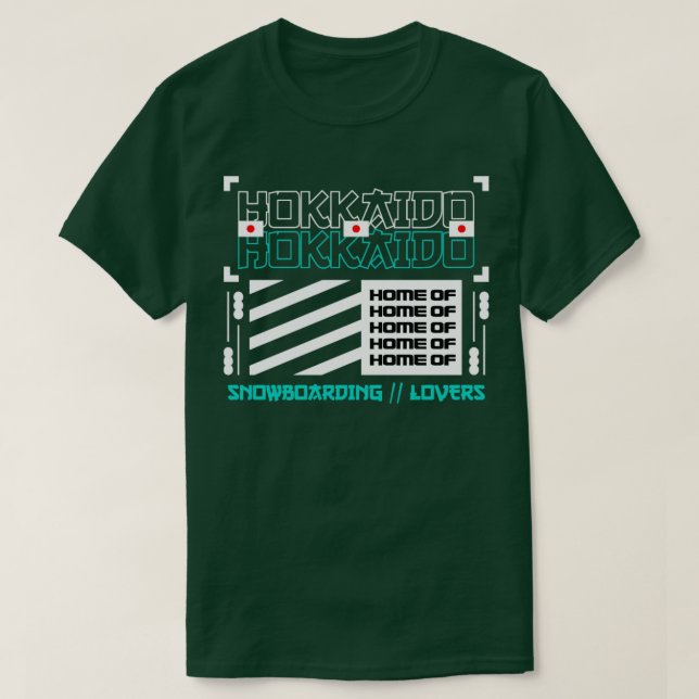 Camiseta Hokkaido (Frente do Design)