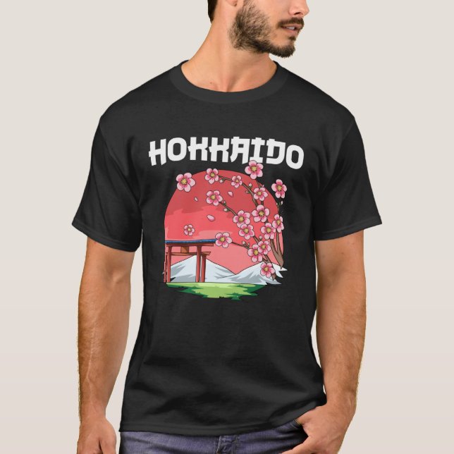 Camiseta Hokkaido  Kyokujitsuki Sakura Japan (Frente)