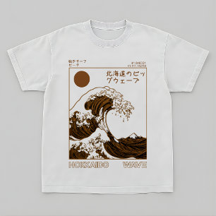 Camiseta Hokkaido Wave – Arte de Surf Japonês Vint