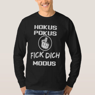 Camiseta Hokus Pokus Fick Dich Modus Medium Finger Dizendo