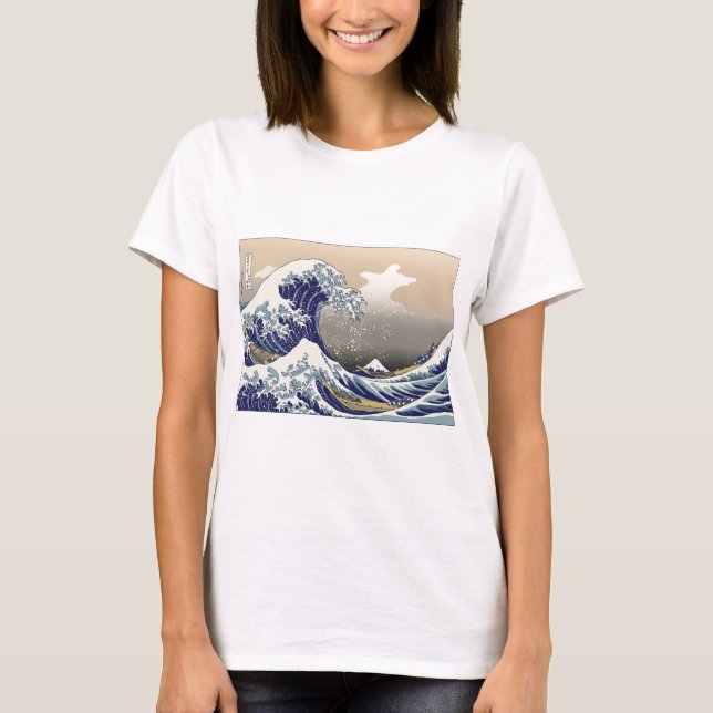 Camiseta Hokusai a grande onda (Frente)