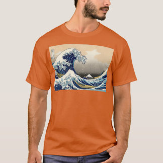 Camiseta Hokusai A Onda Excelente de Kanagawa