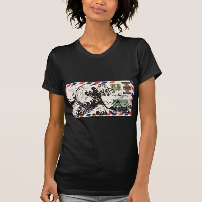 CAMISETA HOKUSAI JAPAN WAVE (Frente)