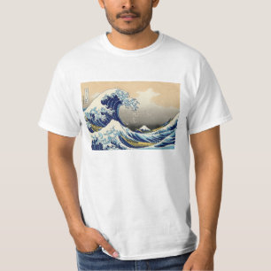 Camiseta Hokusai o grande t-shirt da onda