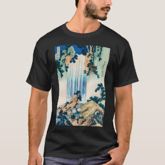 Camiseta Hokusai Waterfall Art Japonês Retro