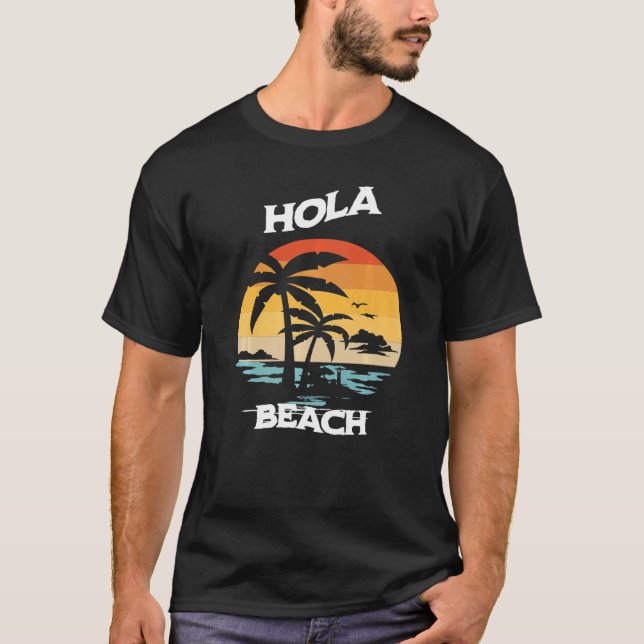 Camiseta Hola Beach Vacing Summer (Frente)