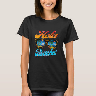 Camiseta Hola Beaches Sunglass Beach Summer