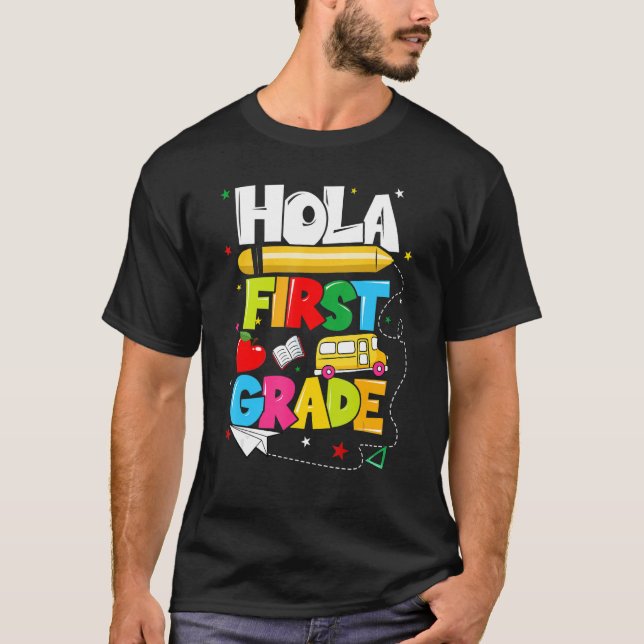 Camiseta Hola - Escola Espanhola de Professores do 1º ano (Frente)