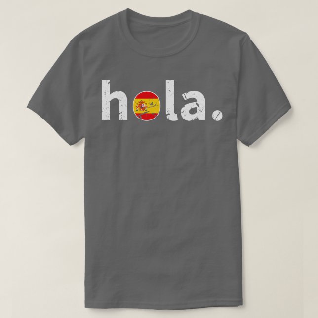 Camiseta Hola Espanhol (Frente do Design)