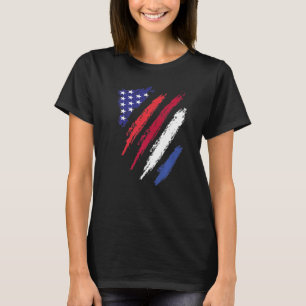 Camiseta Holanda American Grown Flag USA Patriot Herita