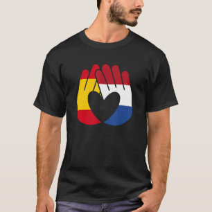 Camiseta Holanda Bandeira Espanha Amizade Irmandade Han