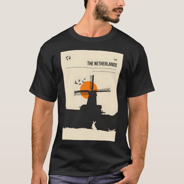 Camiseta Holanda Holanda - Retro Trav Mínimo (Frente)