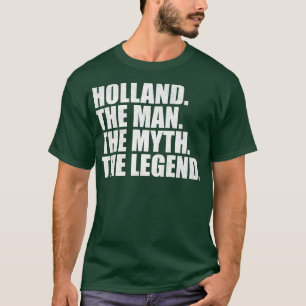 Camiseta Holanda Nome da família Holland sobrenome Holla