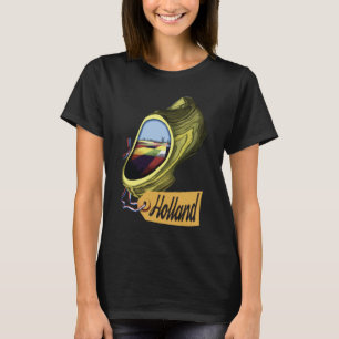 Camiseta Holanda Países Baixos Sapato de Tamanco Amarelo Vi