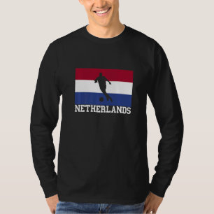Camiseta Holanda Roots Jogador De Futebol Holandês Bola De